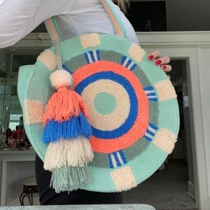 Bright beach bag